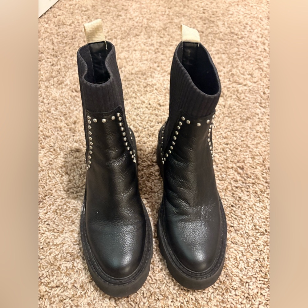 Dolce Vita Black Studded Chelsea Boot - Women